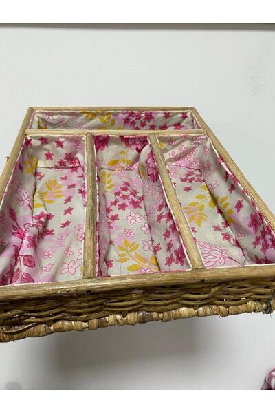 elif aksesuar Wicker Multi-Purpose Drawer Organizer