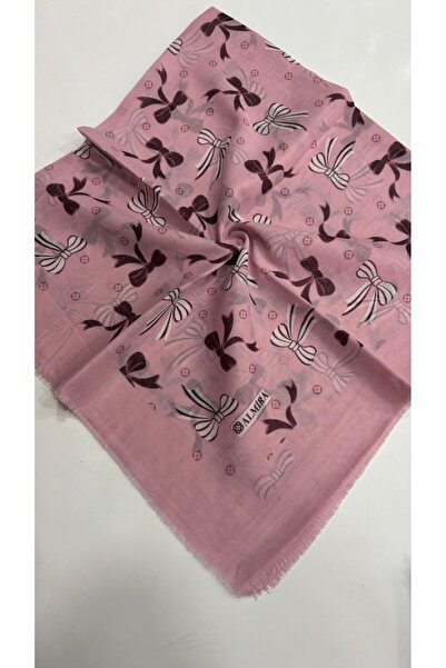 LORENDA Desenli Flamlı Yazma Eşarp