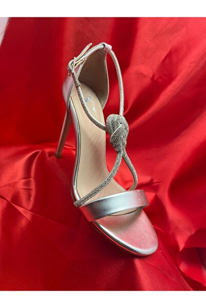 VEYİS USTA Single Band Stone Evening Dress Shoes 10cm Heel Height