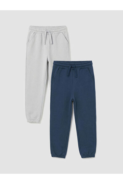 LC Waikiki Rmz Gi̇yi̇m Farkiyla Boys' Jogger Sweatpants 2-Pack