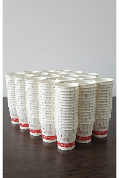 co arma A set of 40 paper cups, 7 oz. each, with the Ramadan Kareem logo.
