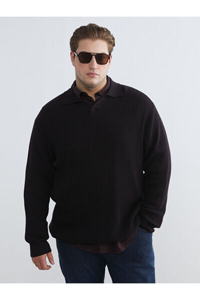 LC Waikiki RMZ GİYİM FARKIYA سترة تريكو رجالية بياقة مقلوبة