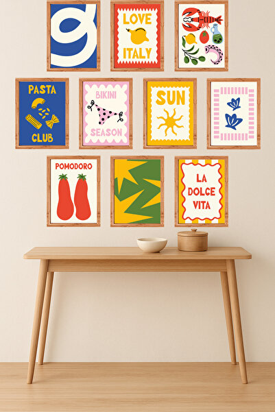 UNT Bucătărie cu aspect de cadru, 10 piese |   Modern |   Set de pictură cu a...