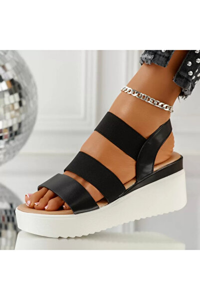 Zaira Women's Platform Sandals Sasha Black #11058 - 38