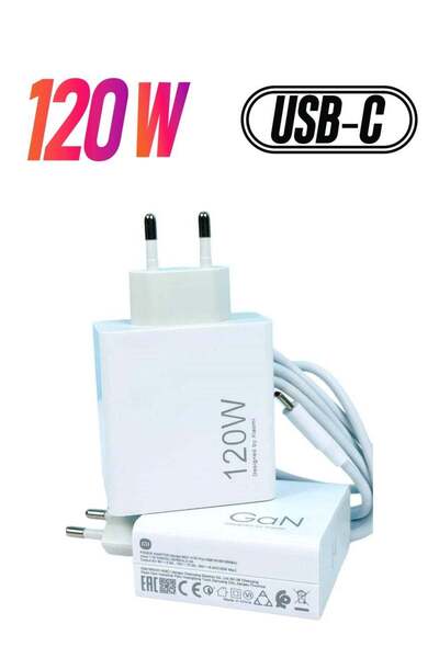 Shopi شاحن شاومي السريع بقوة 120 واط بتقنية GaN ومنفذ USB-C مع كابل من النوع ...