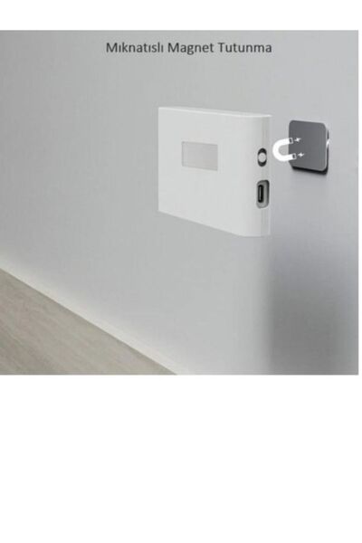 ULTRAS PERA İki Yönlü Şarjlı Sensörlü Mıknatıslı Led Aplik 2700K Sarı