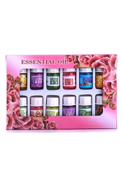ZanaCasei Set of 12 Essential Oils for Aromatherapy, 3 ml Each, Plant Extracts