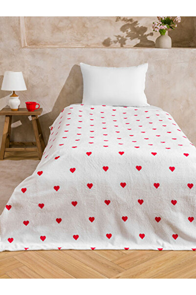 LC Waikiki Sparkling Choices from Shining Store Heart Printed Single Blanket ...