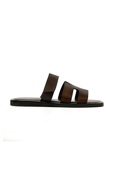 The Sandals Factory Men's Sandals M7897 Leather Upper Sandals