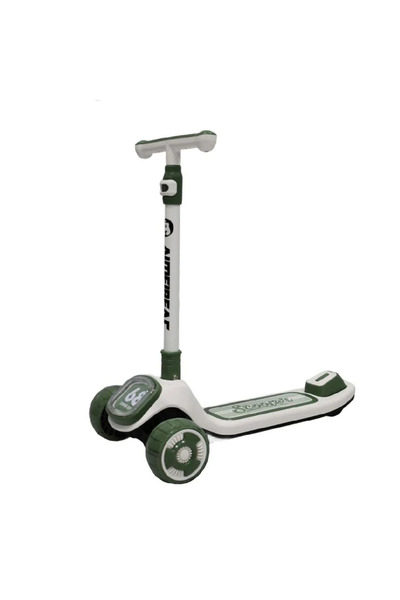 Leno سكوتر للأطفال مزود بثلاث عجلات كبيرة، وأضواء LED، وموسيقى - أصفر