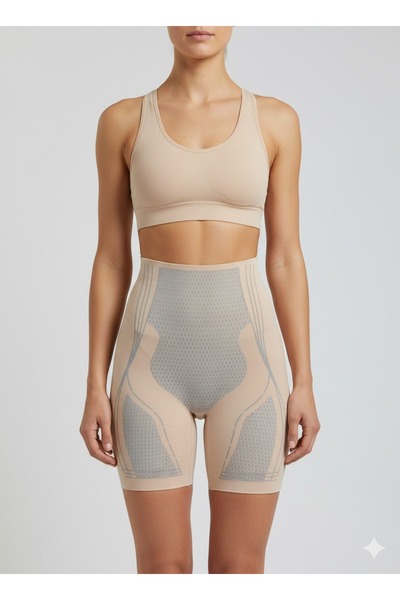 SAUNA SUIT Women's High Waist Seamless Corset Shorts |   Baleen Supported, Se...