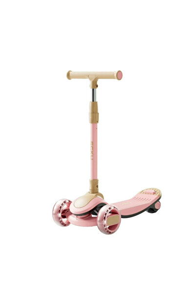 Leno سكوتر للأطفال – سكوتر ثلاثي العجلات قابل للتعديل والطي مزود بعجلات مضيئة...