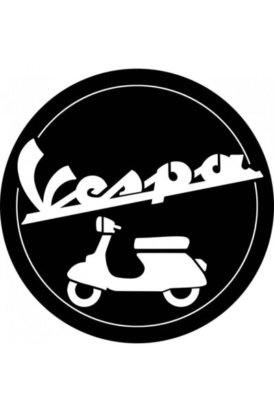 Vivatechnix Decoratiune metalica de perete Krodesign KRO-1049, Vespa, diametr...