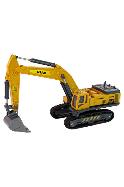 Three top online Construction Vehicle Yellow Caterpillar Excavator 1:55