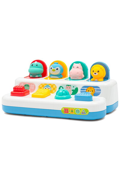 Babymix Jucărie interactivă - Ferestre pliabile cu animale Peekaboo