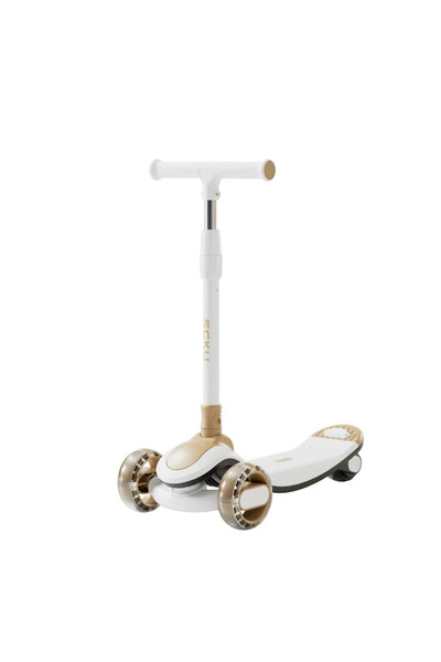 Leno سكوتر للأطفال – سكوتر ثلاثي العجلات قابل للتعديل والطي مزود بعجلات مضيئة...