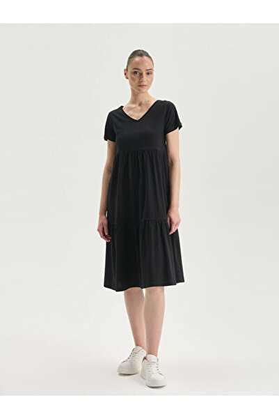 LC Waikiki Rmz Gi̇yi̇m Farkiyla V Planting Dress