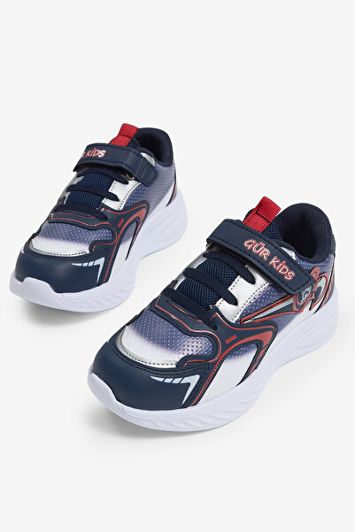 Tonny Black Pantofi sport pentru copii, unisex, albastru marin, roșu, cu talp...