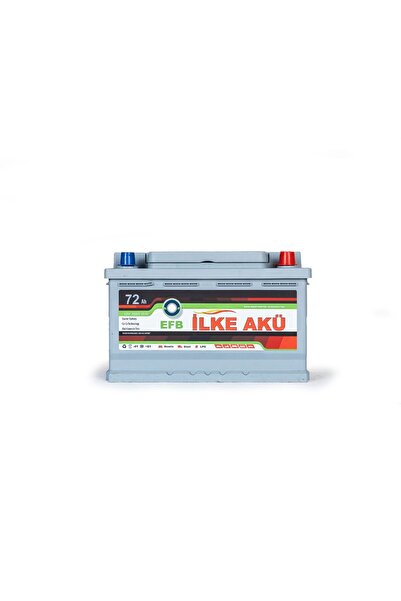 GZM OTO YEDEK PARÇA İlke Akü 72 Ah EFB 12V Start-Stop Uyumlu Akü