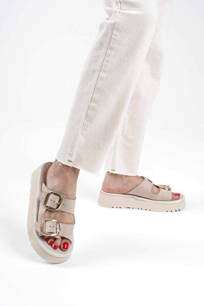 BellaPiede Beige Skin Slippers Bp14My01B