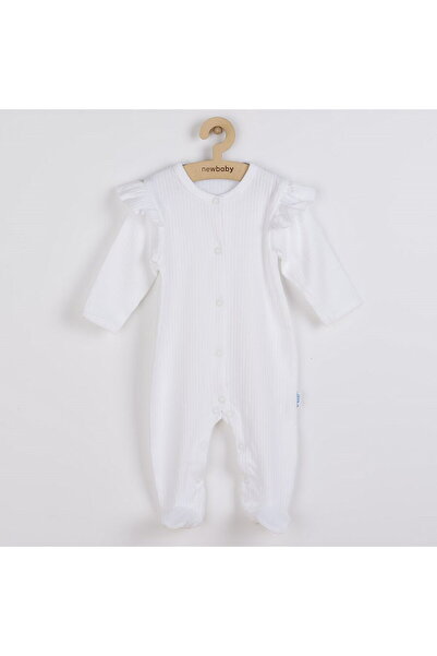 NEW BABY SHOP Salopetă practică albă pentru bebeluși, mărimea 74 (6-9 luni)