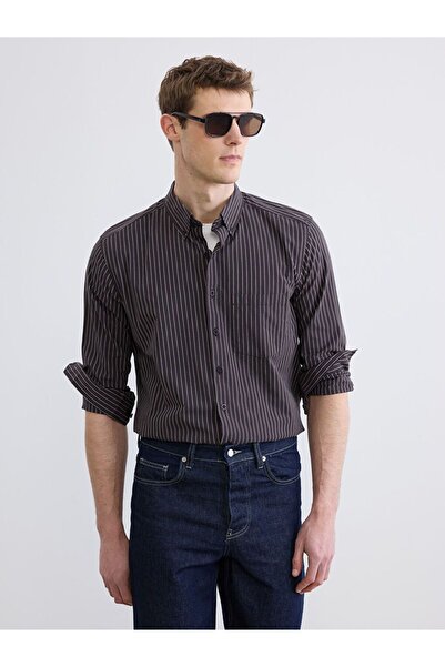 LC Waikiki Regular Fit Striped Dobby Men's Shirt