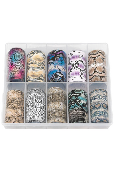 LUXORISE Snake Mania Transfer Foil Set, 10 pcs
