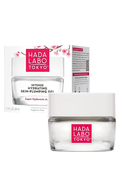Hada Labo Tokyo جل مرطب مكثف للبشرة، يُستخدم ليلاً ونهاراً، مع حمض الهيالورون...