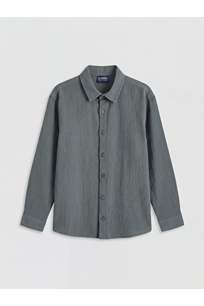 LC Waikiki Μακρυμάνικο πουκάμισο ποπλίνα για αγόρια