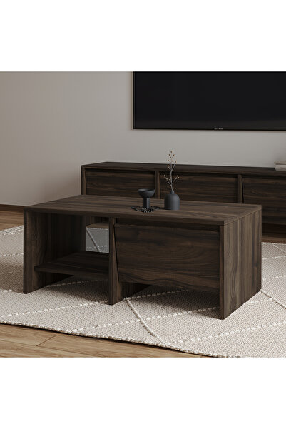 İNARCH DİZAYN Laris Kapaklı Orta Sehpa – 90 cm Modern Tasarım