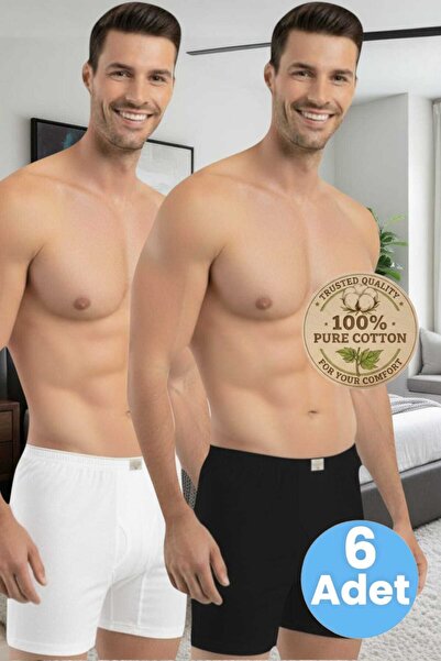 Tezzgelsin Men's 100% Cotton 6-Piece Single Jersey Fabric Combed Cotton Boxer...