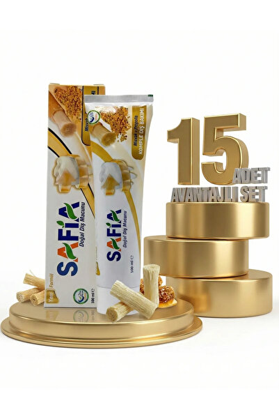 Safia Diş Macunu Misvak ve Propolis 15x100 ml