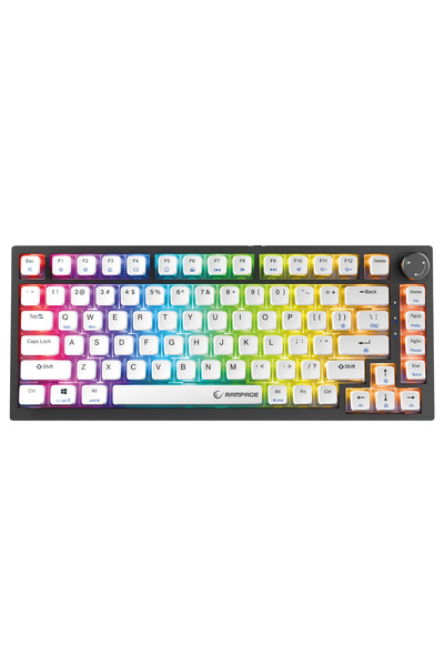 Rampage ZENITH PRO Siyah Hot Swap 8000 Hz Gasket Manyetik RGB Rapid Trigger G...