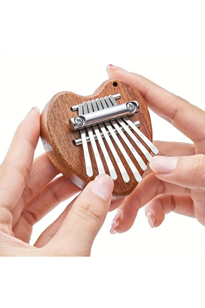 MaffStuff Kalimba din lemn 8 note cu lamele metalice