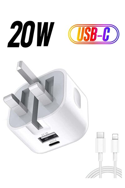 Shopi "20W Dual Port Type-C PD Fast Charger with Included Cable"