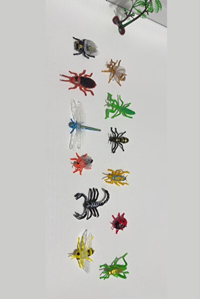 KentOyuncaK Böcek Mini Figür Seti - 13 Parçalı Oyuncak Böcekler