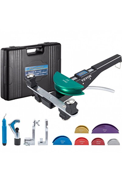 Vivatechnix Mașină de îndoit țevi de cupru și aluminiu Vevor cu 7 matrițe 1/4...