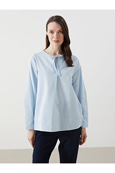 LC Waikiki بلوزة نسائية بياقة روبا مربوطة من UZG STORE