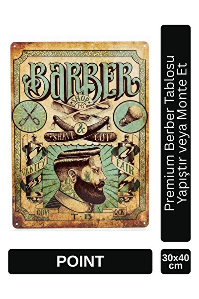 Point Shiny Metal Table for Barber Shop Hair Salon 30X40 cm Pctr-2005