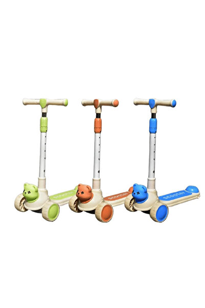 Leno سكوتر للأطفال – سكوتر ثلاثي العجلات قابل للتعديل والطي مع عجلات مضيئة بت...