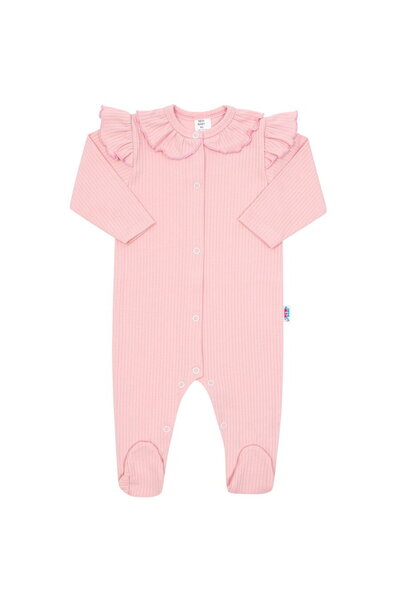 NEW BABY SHOP Baby Cotton Jumpsuit New Baby Stripes Pink, size 86 (12-18m)