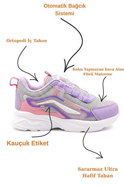 McDark АВТОМАТИЧНИ СПОРТНИ ОБУВКИ ЗА МОМИЧЕТА ICE LILA