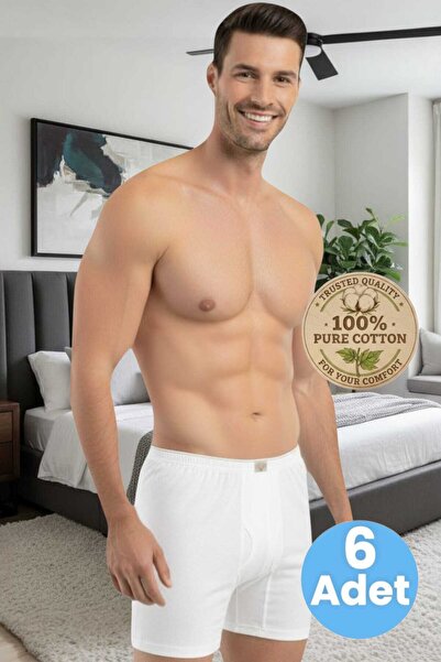 Tezzgelsin Ανδρικά χτενισμένα βαμβακερά μποξεράκια από 100% βαμβάκι, σετ 6 τε...