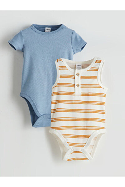 LC Waikiki RMZ GİYİM FARKIYA زيرو روبا ياقة مخططة للأطفال الأولاد بودي 2'l