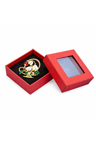 OEM Snowdrop Martisor Brooch in the Basket