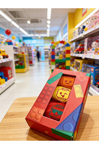 EBLOK BLOK DESEN ( FİGÜR ) ÇORAP