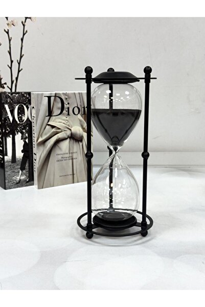 AYDINEV Puca Büyük Boy Kum Saati 16x33 Cm TKEBT Siyah