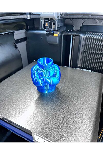 Store Şişme Mont Figürlü 3D Kalemlik Mavi Parlak