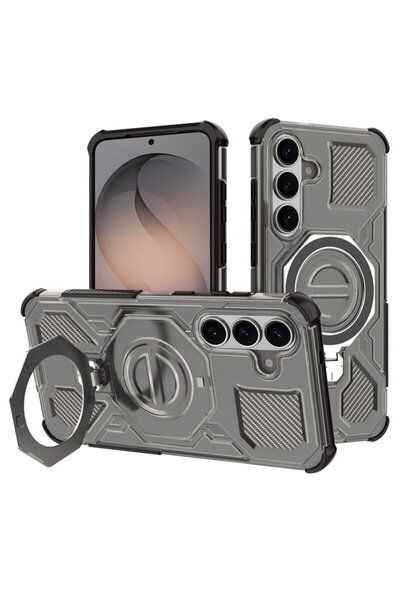 Techsuit Carcasă Carbon Shield PRO pentru Samsung Galaxy S26, fumurie