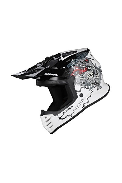 Acerbis Profıle Çocuk Kask Beyaz Siyah